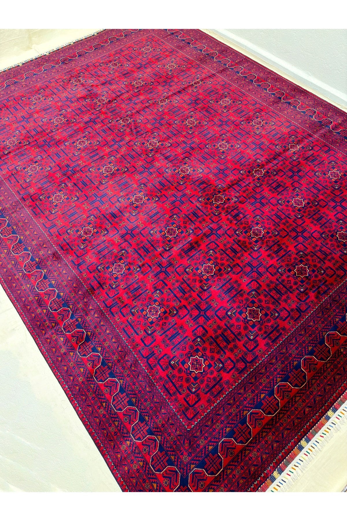 Afgan Rug Hand-Woven 100% Wool Natural Dye Harika Yildiz Design - MALLTURK