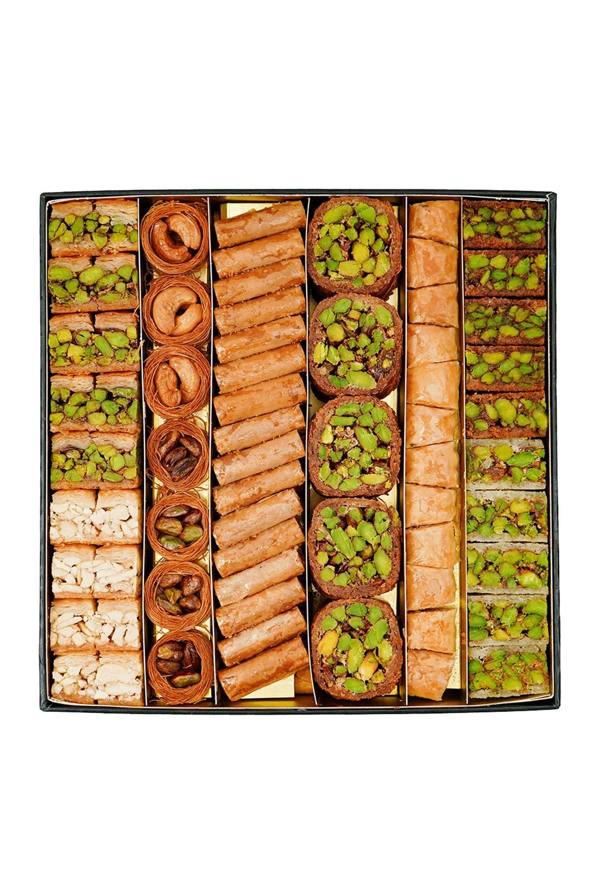 ALSULTAN sweets Assorted baklava 6li lezzet koleksiyonu kraft kutu 1000 g - MALLTURK
