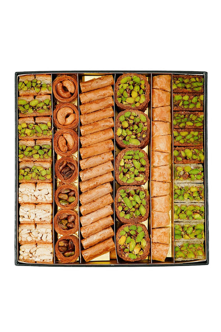 ALSULTAN sweets Assorted baklava 6li lezzet koleksiyonu kraft kutu 1000 g - MALLTURK