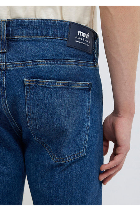 Classic Denim Dark Jeans in Mavi 0042290387 - MALLTURK
