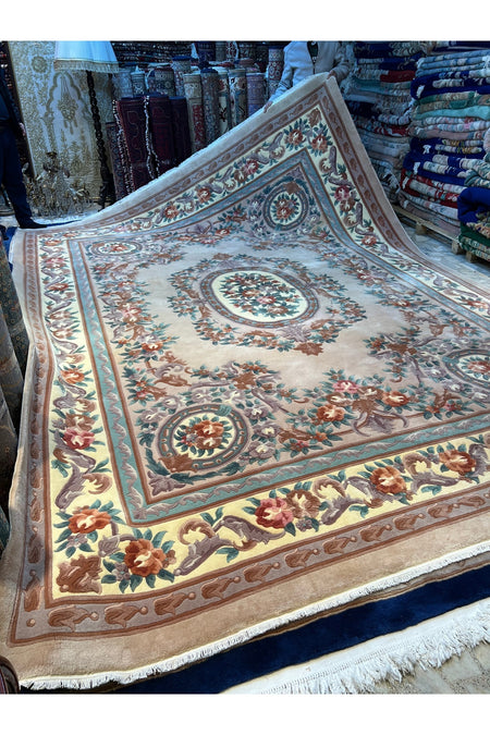RD RAMAZAN DAG Hand Rug Art Hand-Woven Embossed Chinese Rug Premium Quality Size 400x300 - MALLTURK