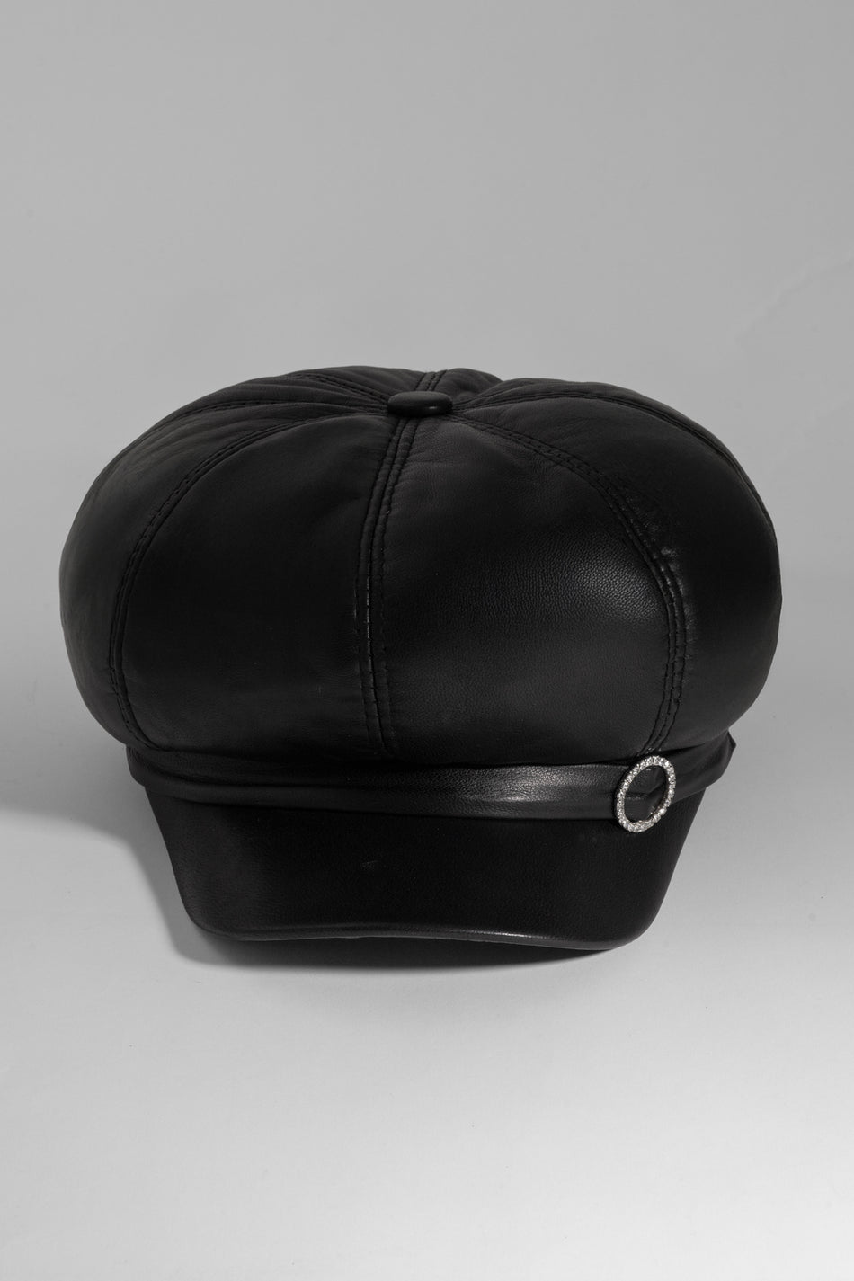 Fubileather Royal Noir Genuine Leather Women's Hat