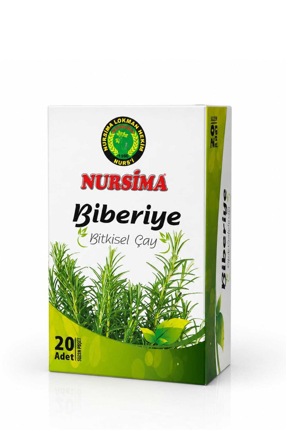 Nursima Natural Rosemary Herbal Tea, 20 Filter Bags