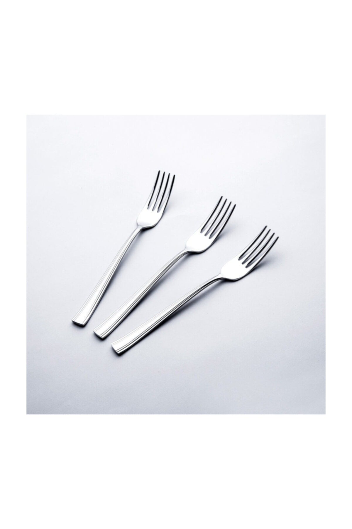 Nehir katre Plain 6 Pack Dessert Fork Set - MALLTURK