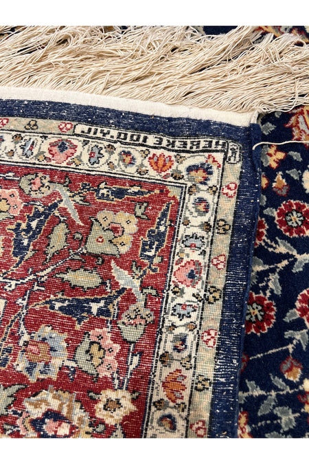 RD RAMAZAN DAG Hand Rug Art Hand-Woven Sumerbank Hereke Rug 100.Anniversary Series Seven Mountains Flower Design Size 207x1.53 - MALLTURK