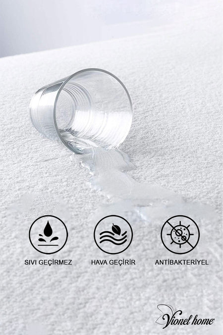 Vionel Home Waterproof Cotton Fitted Mattress Protector - MALLTURK