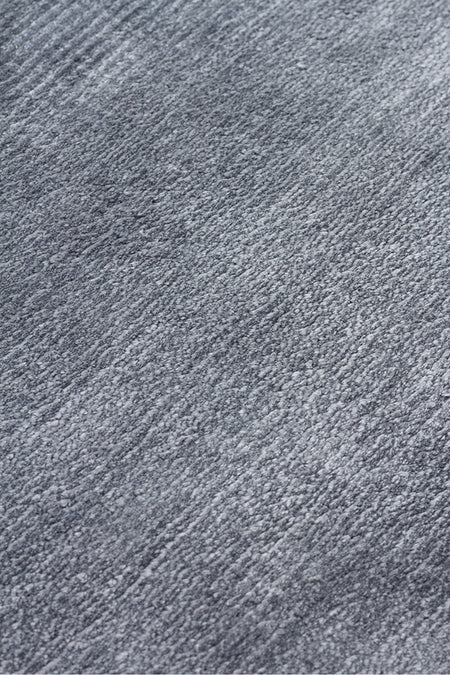 Vog Hali Alure Black Handwoven Pure Bamboo Rug Luxury Soft Minimalist Modern Living Room and Lounge Rug - MALLTURK
