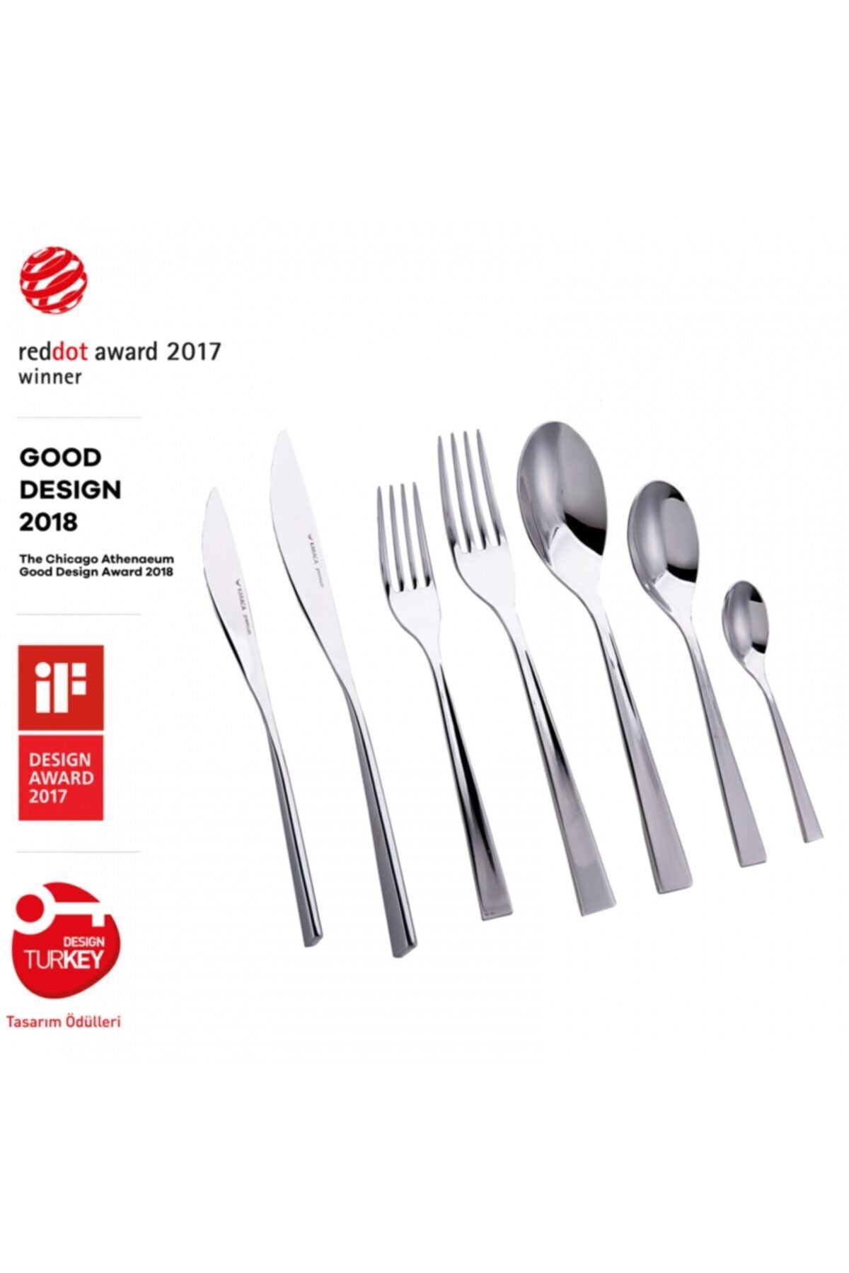 Karaca everest silver Boxed Flatware Set 84 Piece - MALLTURK