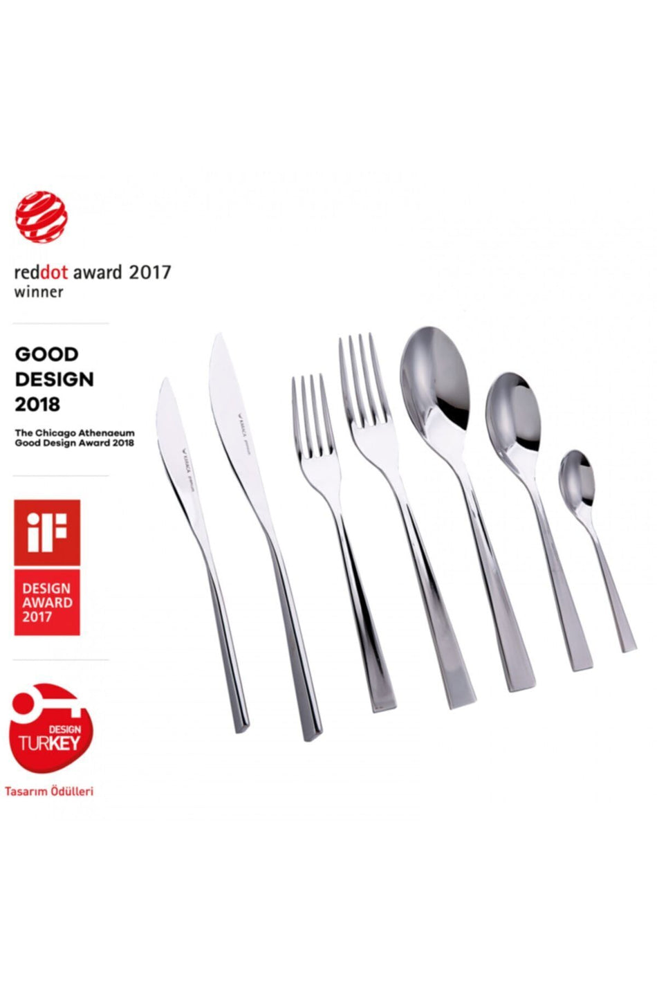 Karaca everest silver Boxed Flatware Set 84 Piece - MALLTURK