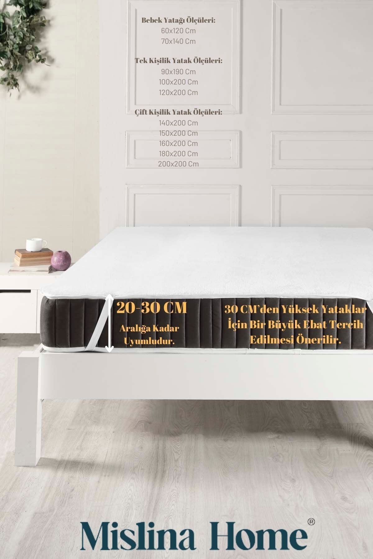 Mislina Home Wellsoft Waterproof Fitted Mattress Protector - MALLTURK