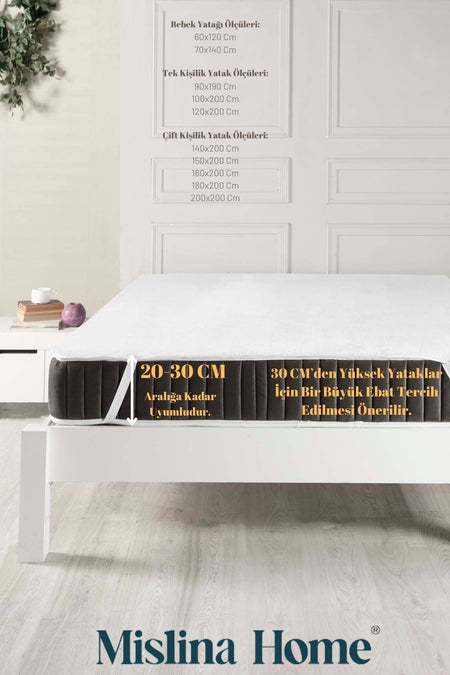 Mislina Home Wellsoft Waterproof Fitted Mattress Protector - MALLTURK