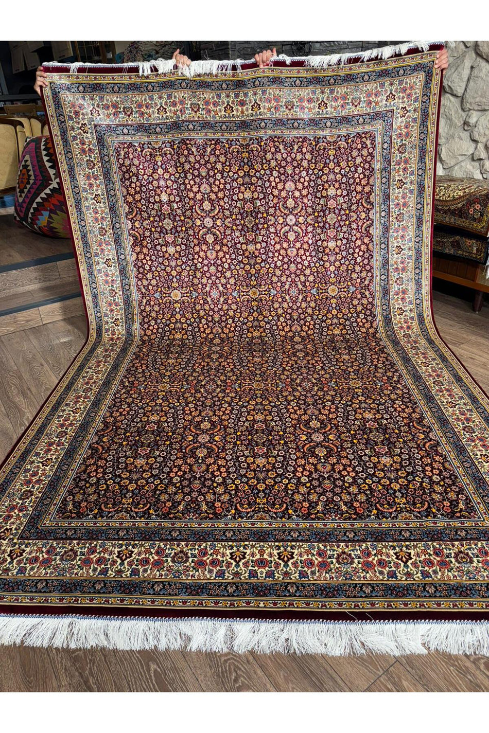 Rustikev Iranian Silk Hereke Rug