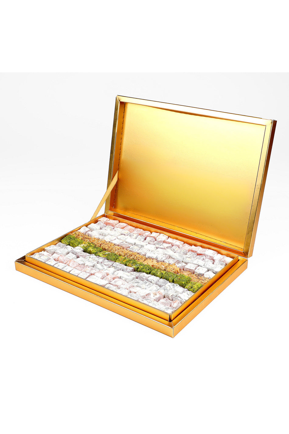 Haci serif special Double Roasted Turkish Delight 1100g gold kutu - MALLTURK