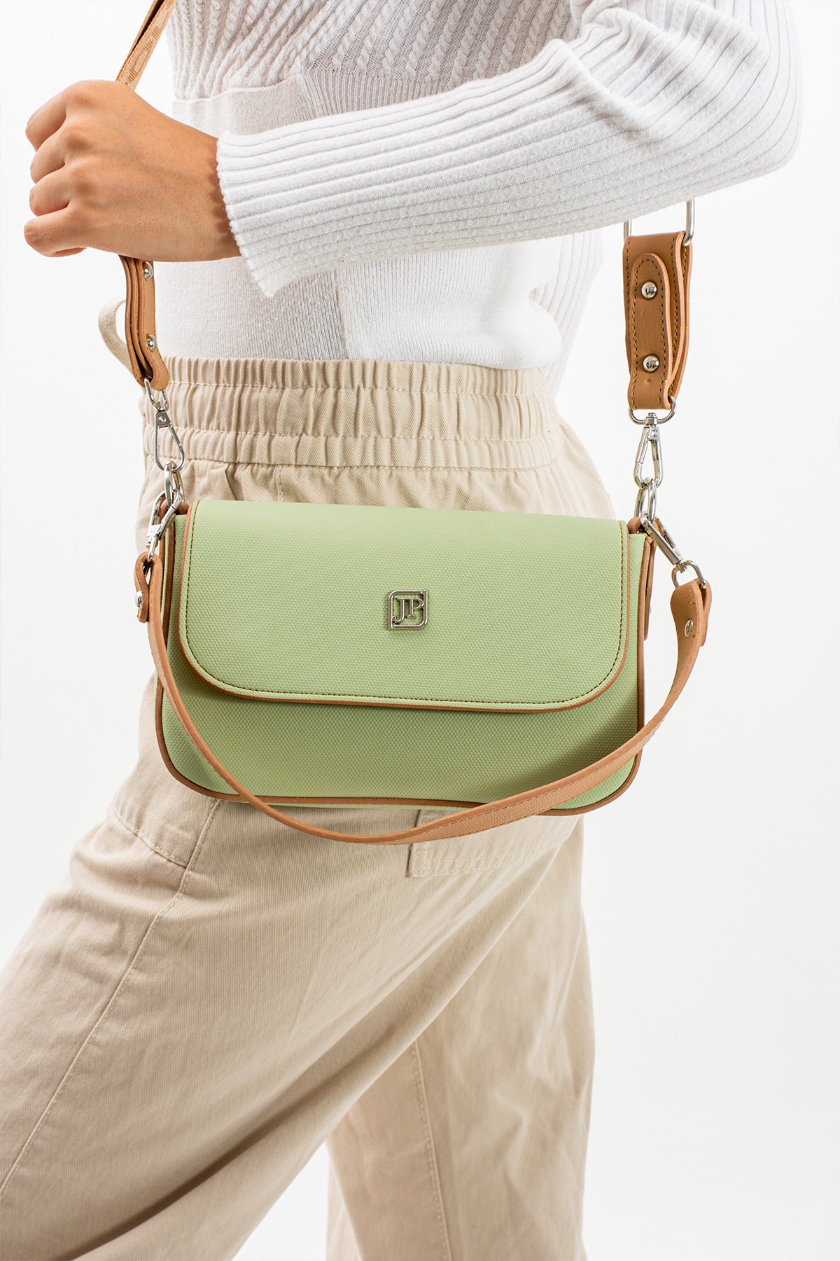 Just Polo Women's Hand and Shoulder Bag 6005 SIZE: 13 X 23 CM Green - MALLTURK
