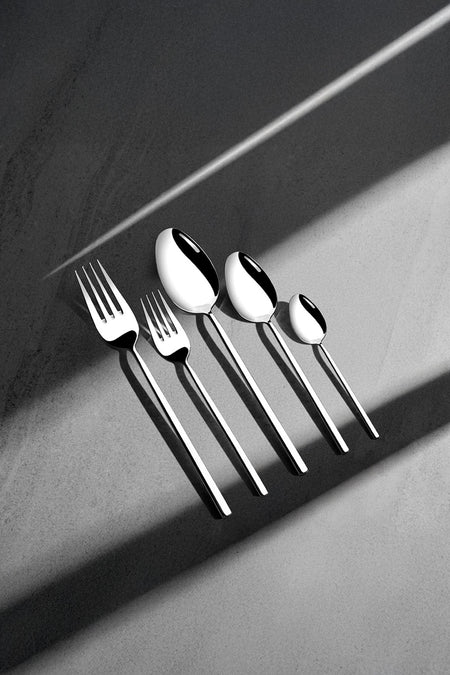 Nehir gloria Plain 6 Place Setting 36 Piece Boxed Flatware Set - MALLTURK