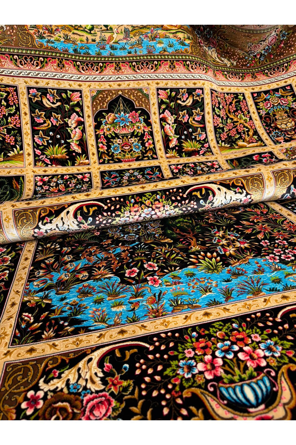 Rustikev Iranian Silk Rug
