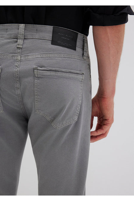 Mavi Marcus Black Dark Grey Gabardine Trousers 0035182453 - MALLTURK
