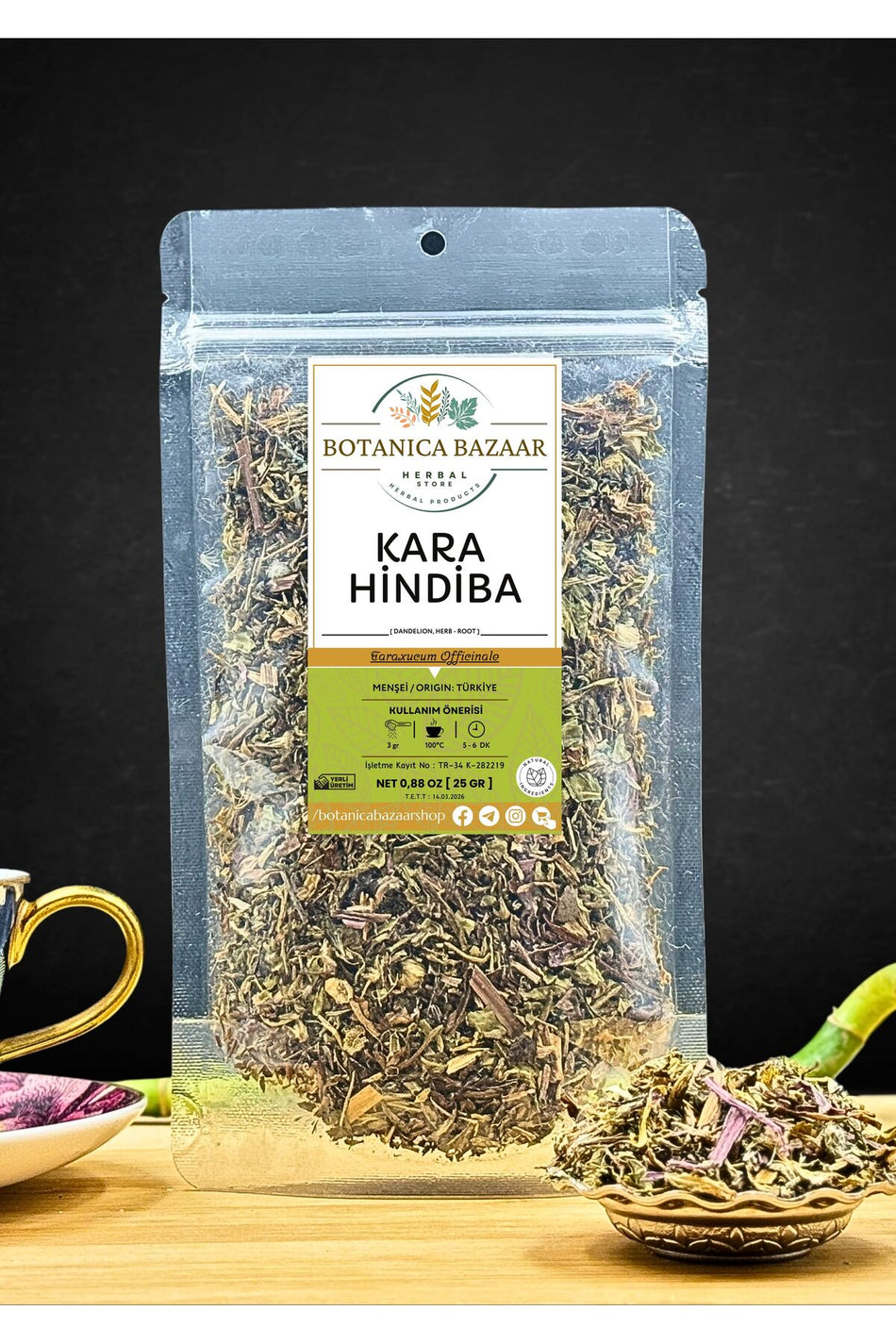 Botanica Bazaar Naturalne nasiona mniszka lekarskiego, świeżo zebrane, mniszek lekarski (Taraxacum) 25 g