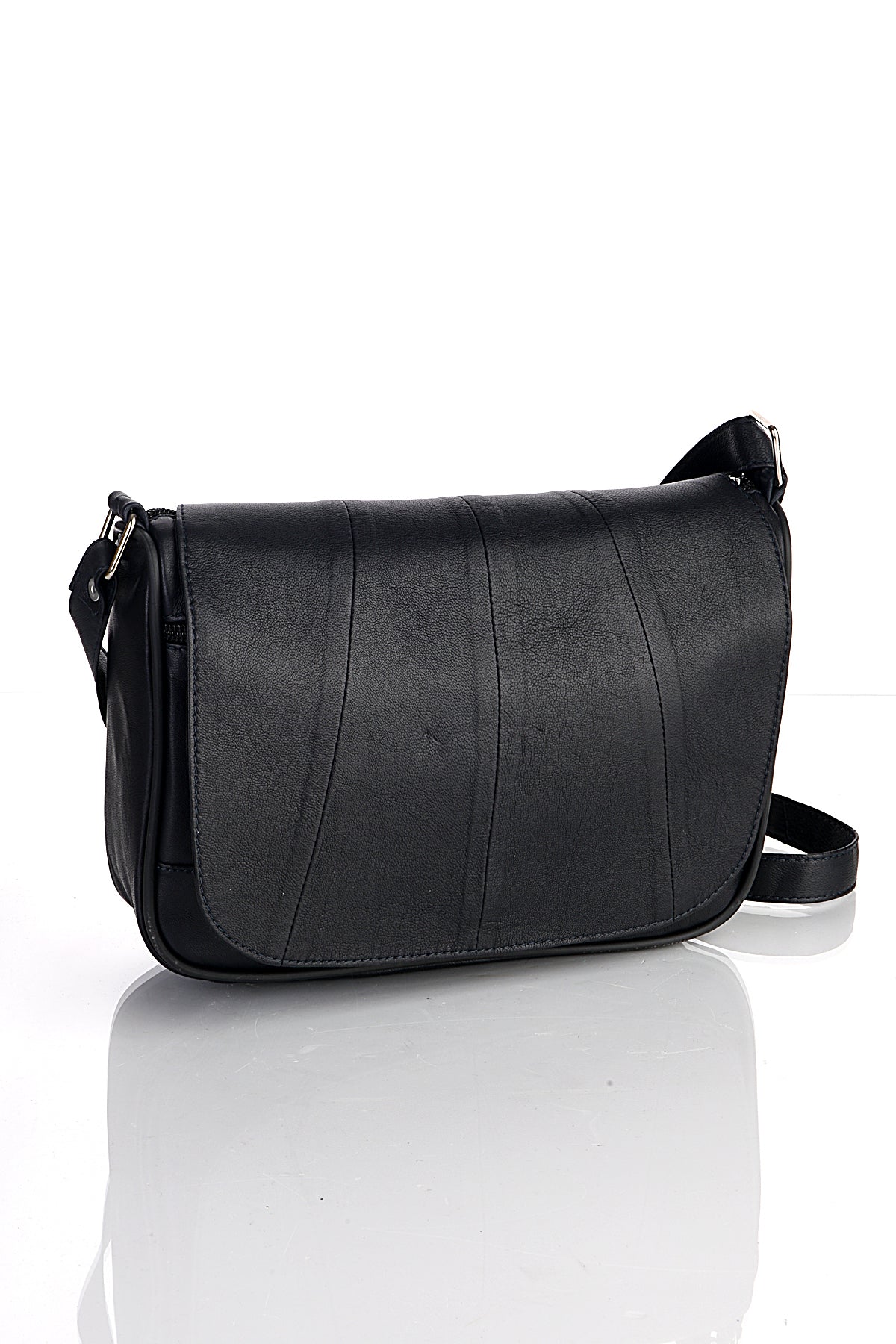 Fubileather Genuine Leather Multi-Pocket Everyday Messenger Bag
