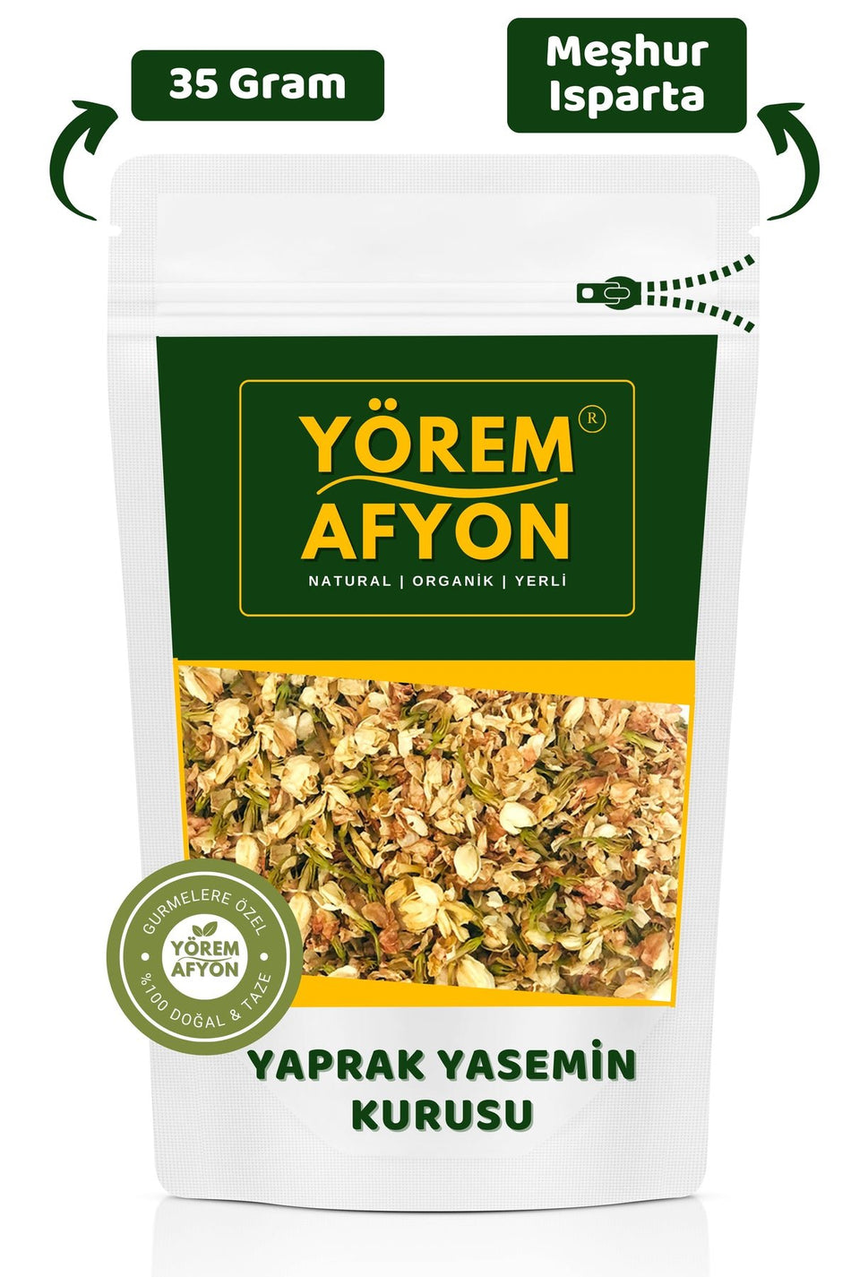 Gulcehre Yorem Afyon Famous isparta New Crop Dried Jasmine Flowers | 35g. - MALLTURK