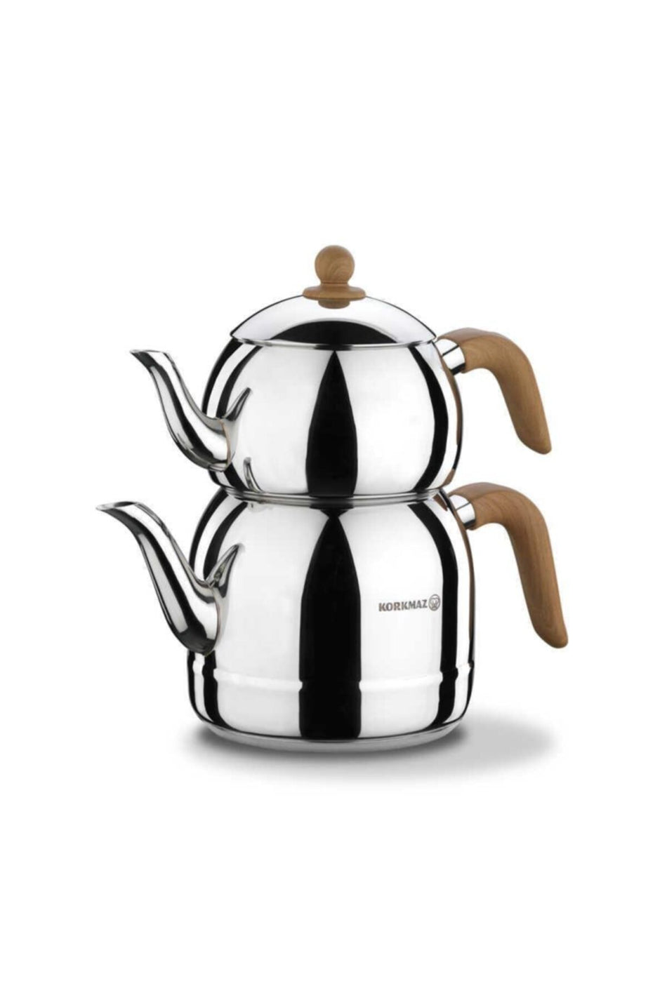 KORKMAZ Retro Wooden Teapot Set A196 - MALLTURK