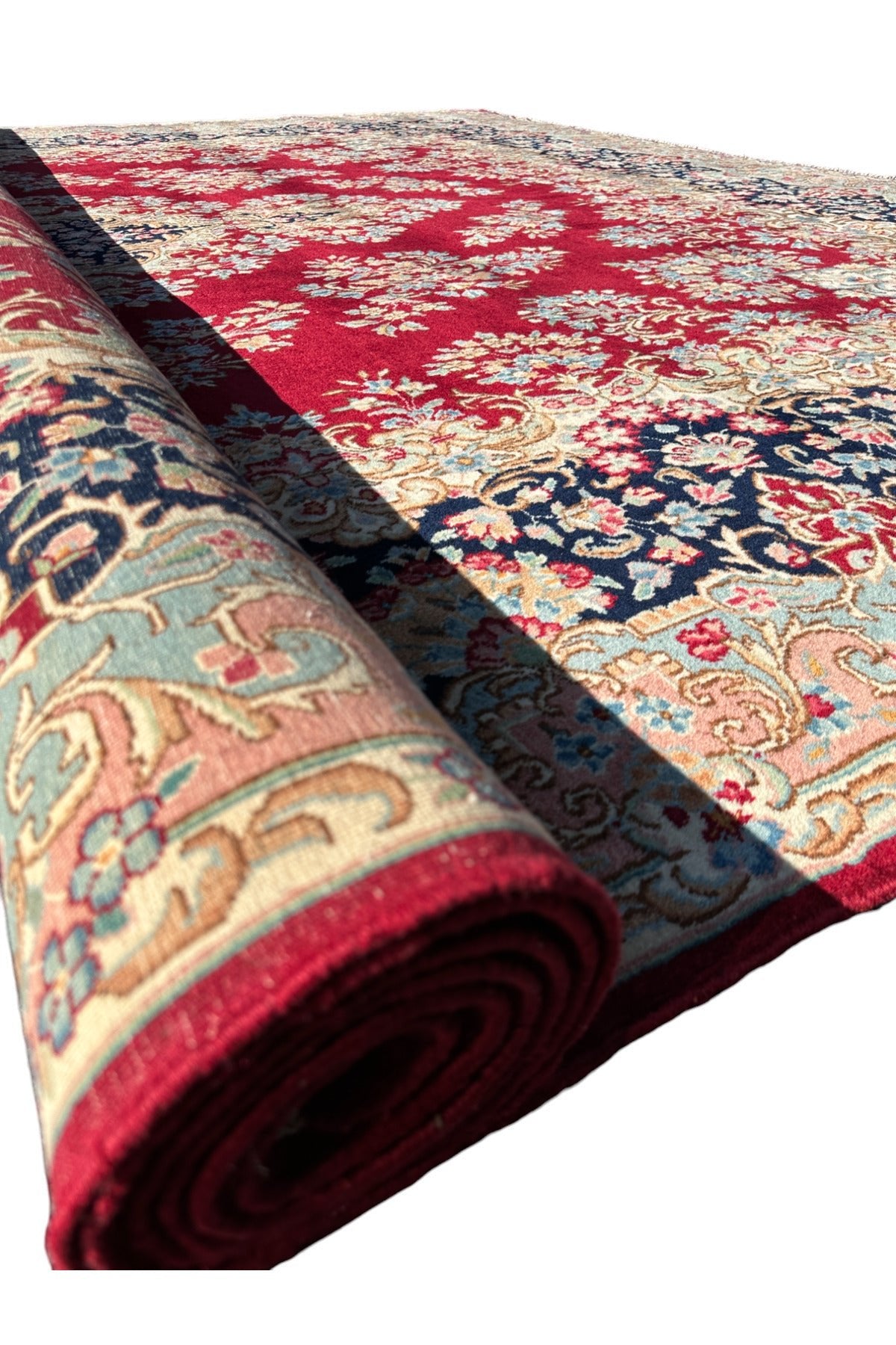 BURAK Rug Hand-Woven Large Iranian Rug 310X425 Red 13 M2 %100 Wool Living Room Rug - MALLTURK