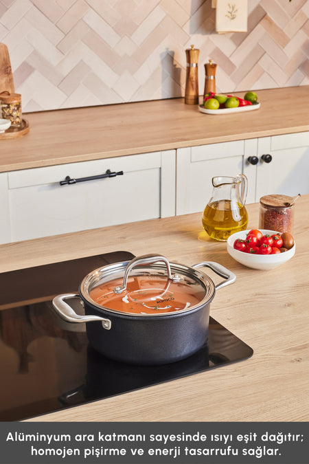 Karaca Biodiamond Pro Induction Compatible Pot - MALLTURK