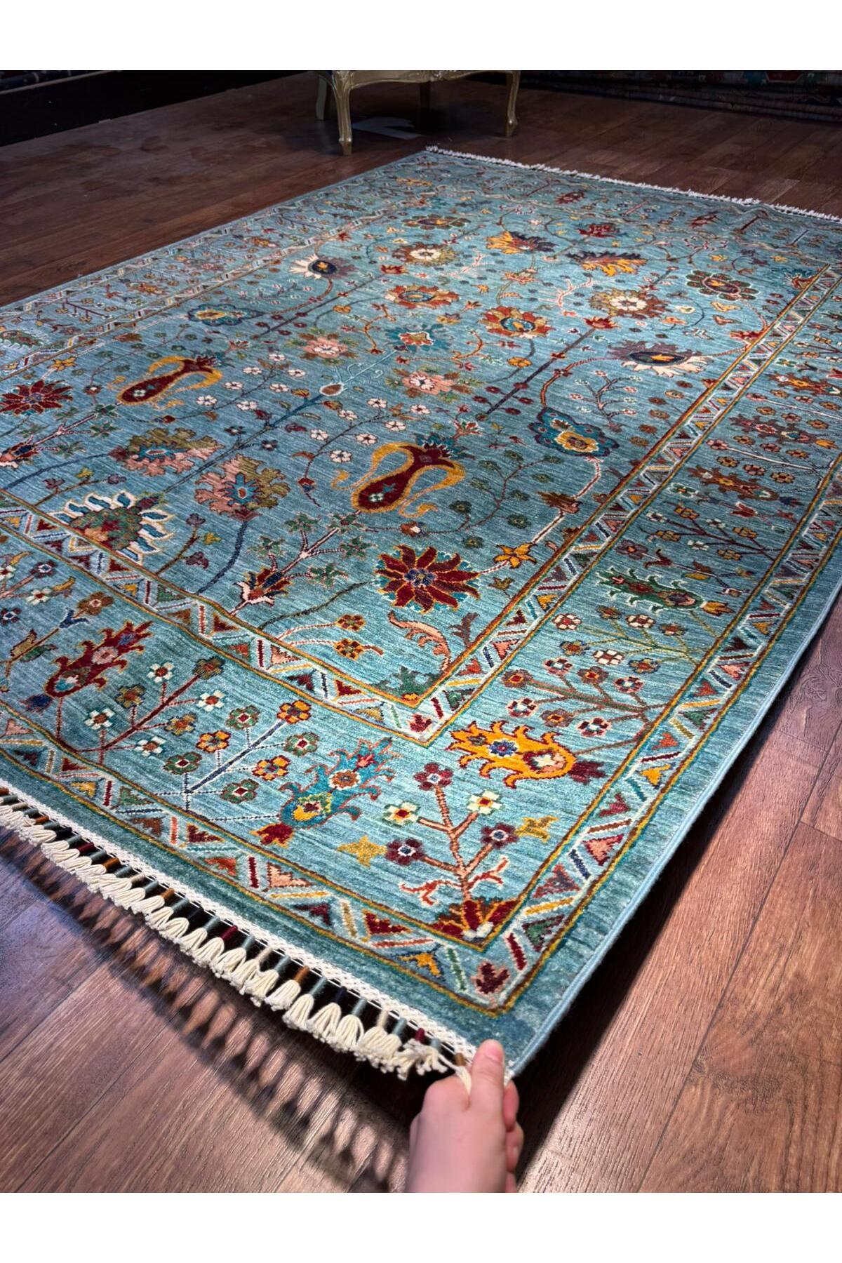 Wool Hand-Woven Afghan Rug