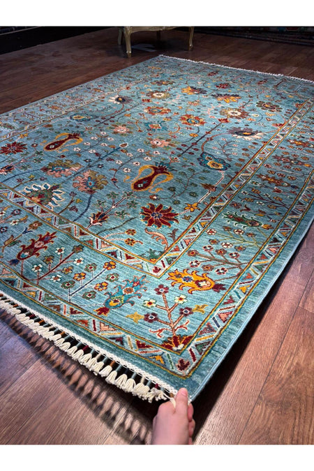 Wool Hand-Woven Afghan Rug