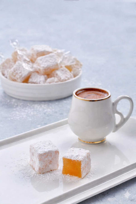 LOQO pudra Coated Plain Turkish Delight tek tek paketli 0 500gr - MALLTURK
