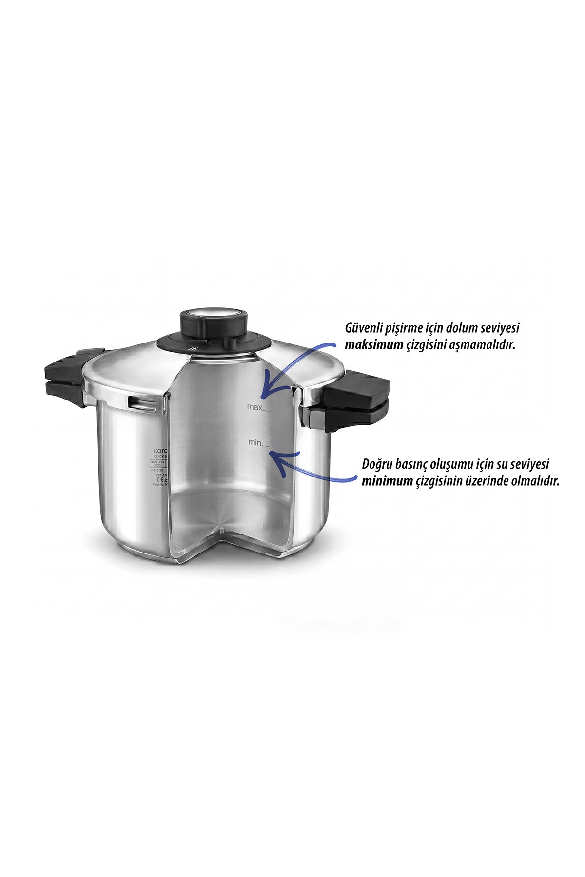 Karaca Quick And Safe induction Base Pressure Cooker 7 Liters - MALLTURK