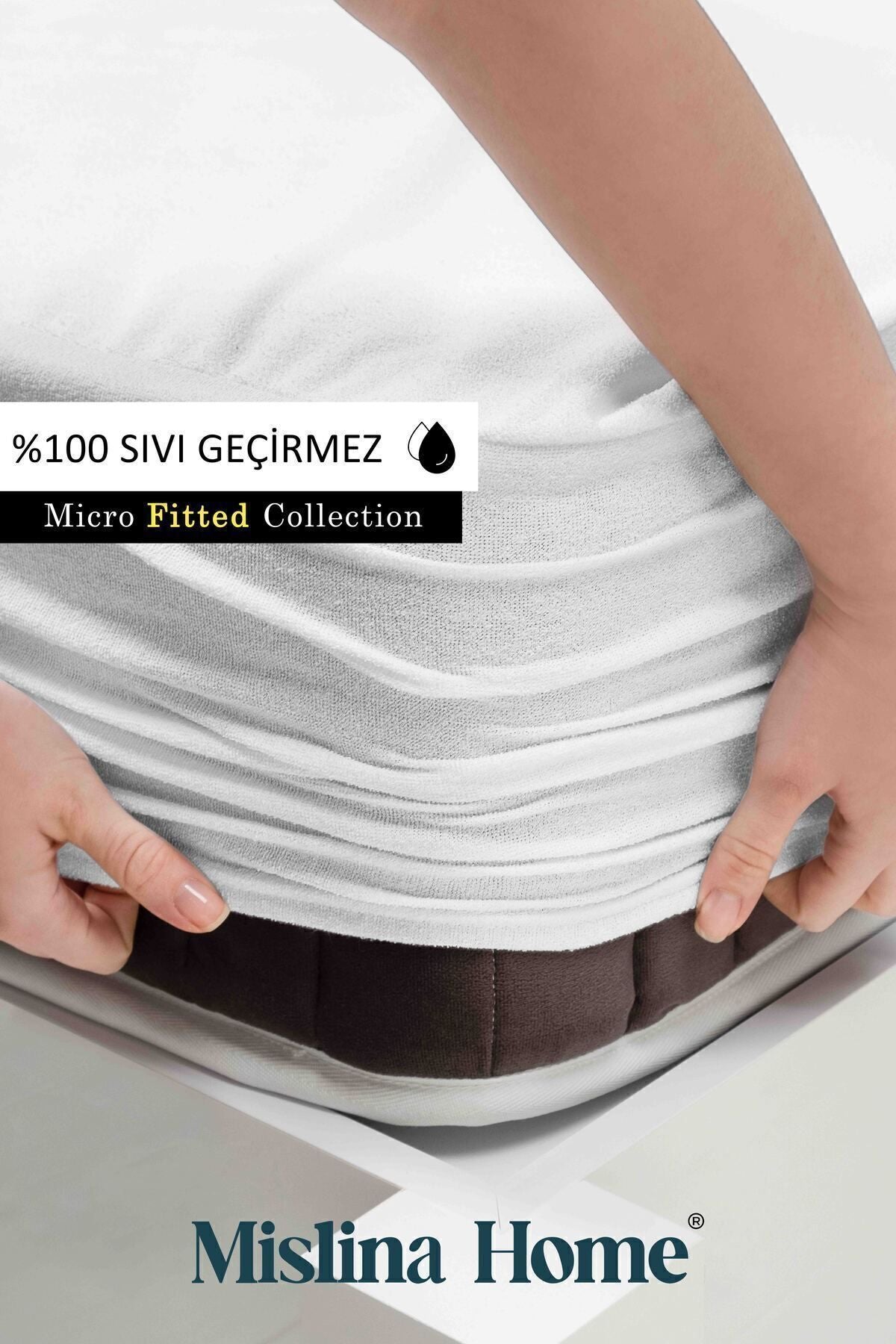 Mislina Home Micro Classic Waterproof Microfiber Fitted Baby & Kids Mattress Protector - MALLTURK