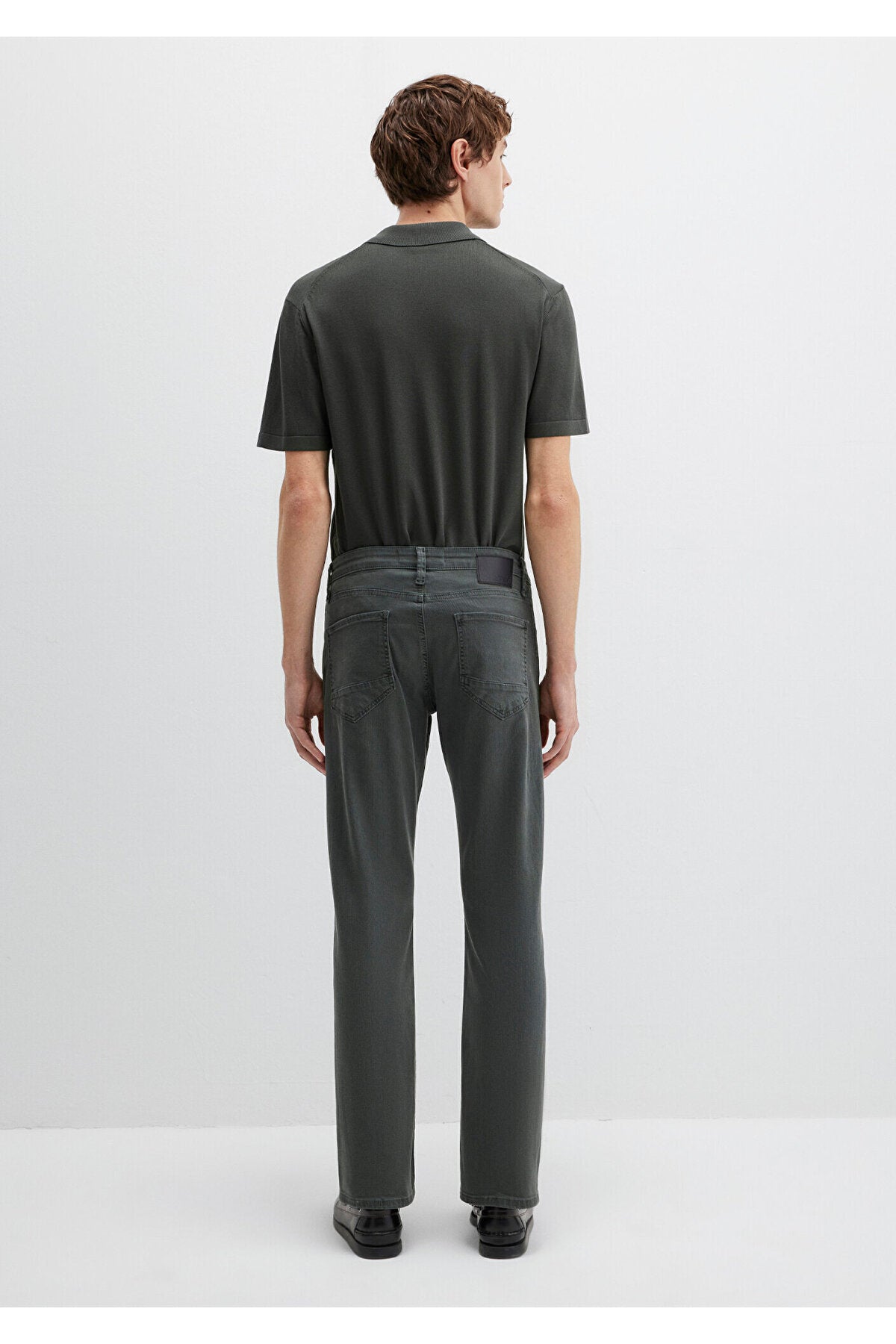 Mavi Hunter Moss Green Comfort Gabardine Trousers 0020285644 - MALLTURK