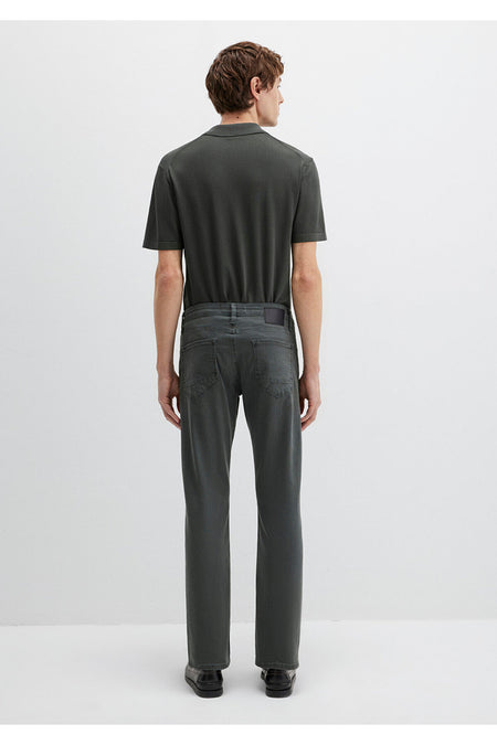 Mavi Hunter Moss Green Comfort Gabardine Trousers 0020285644 - MALLTURK