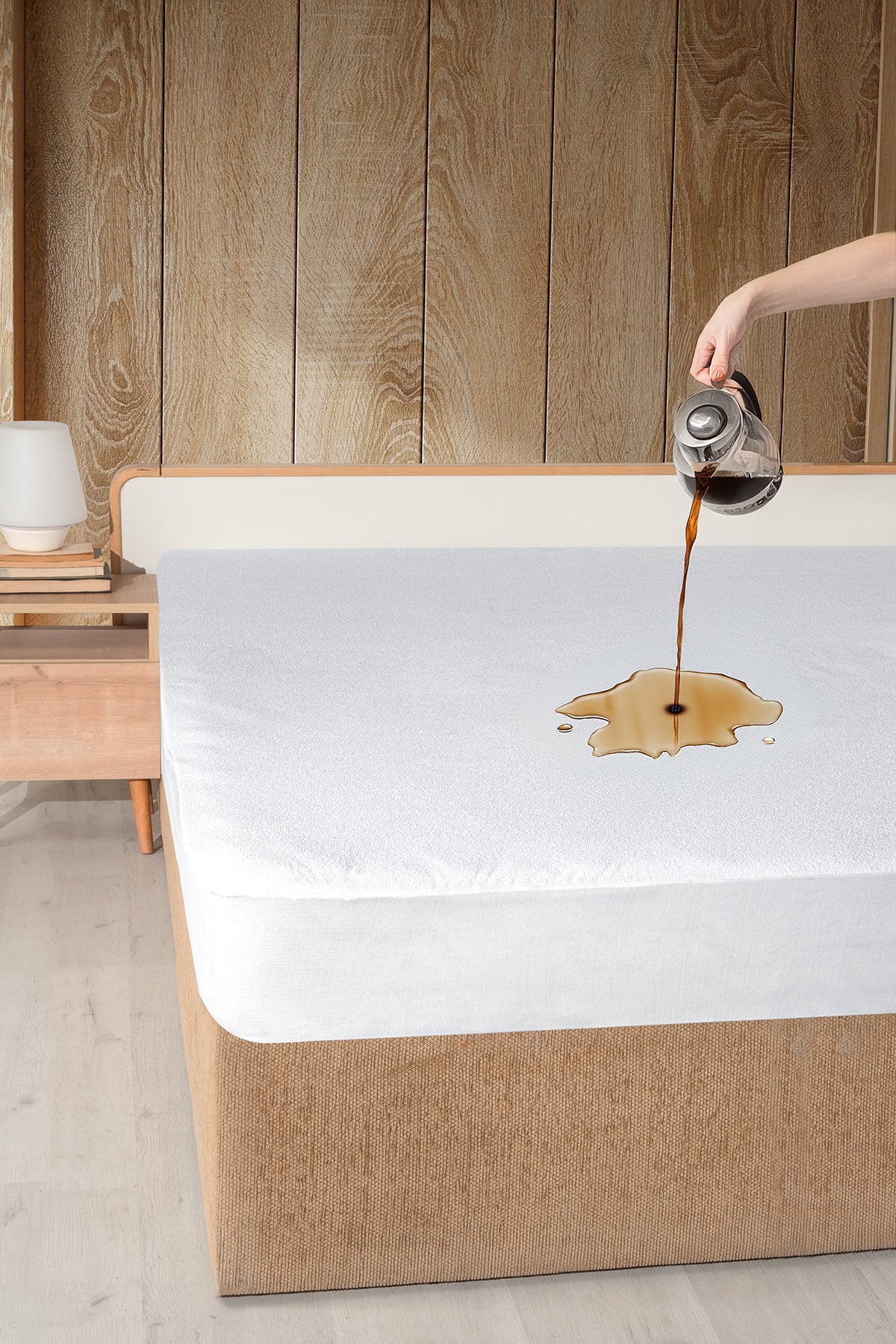 Murdum Home Waterproof Cotton Quilted Fitted Mattress Protector - MALLTURK