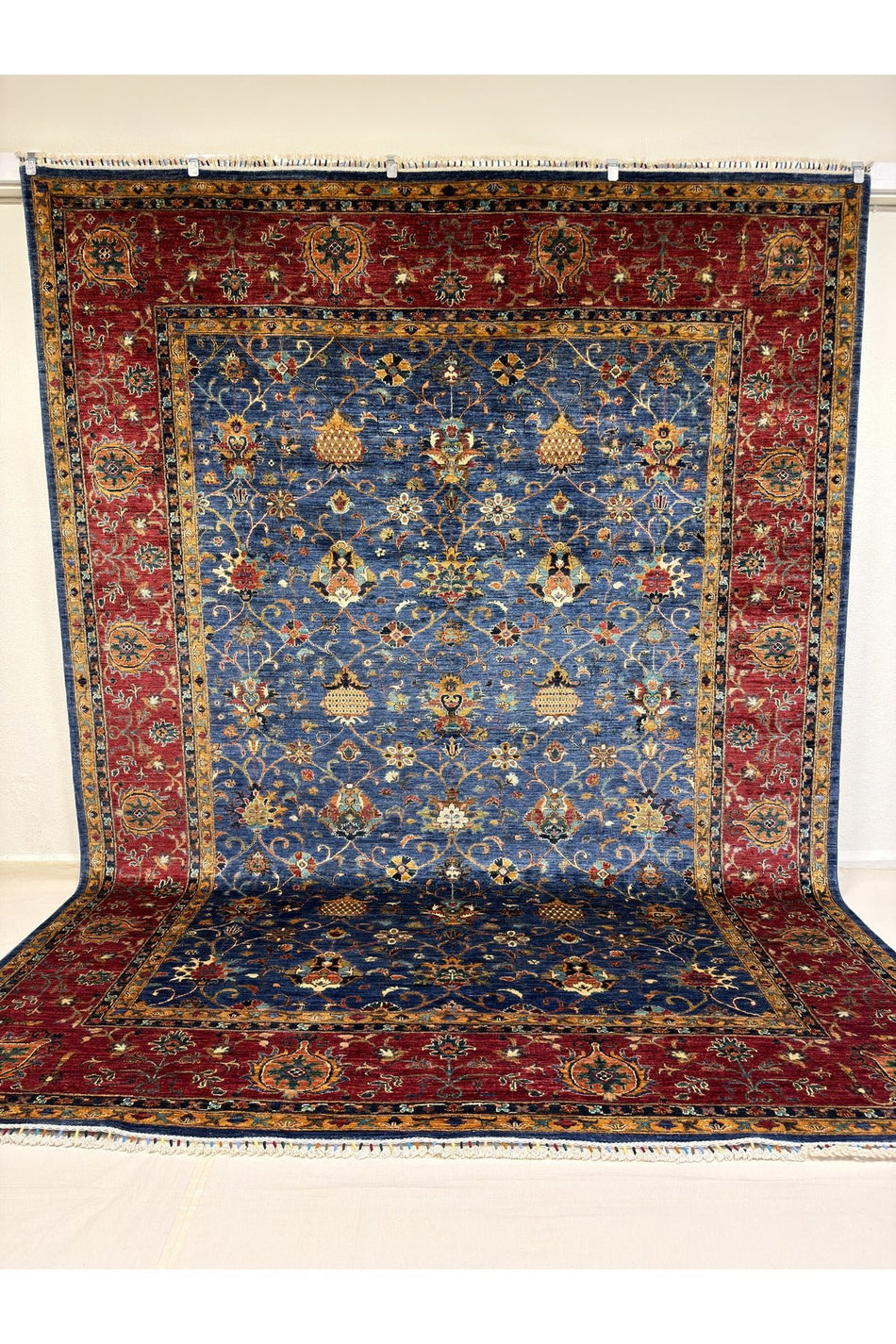 Afgan Rug Hand-Woven Sultani Design 100% Wool Natural Dye Elsanat Eseri - MALLTURK