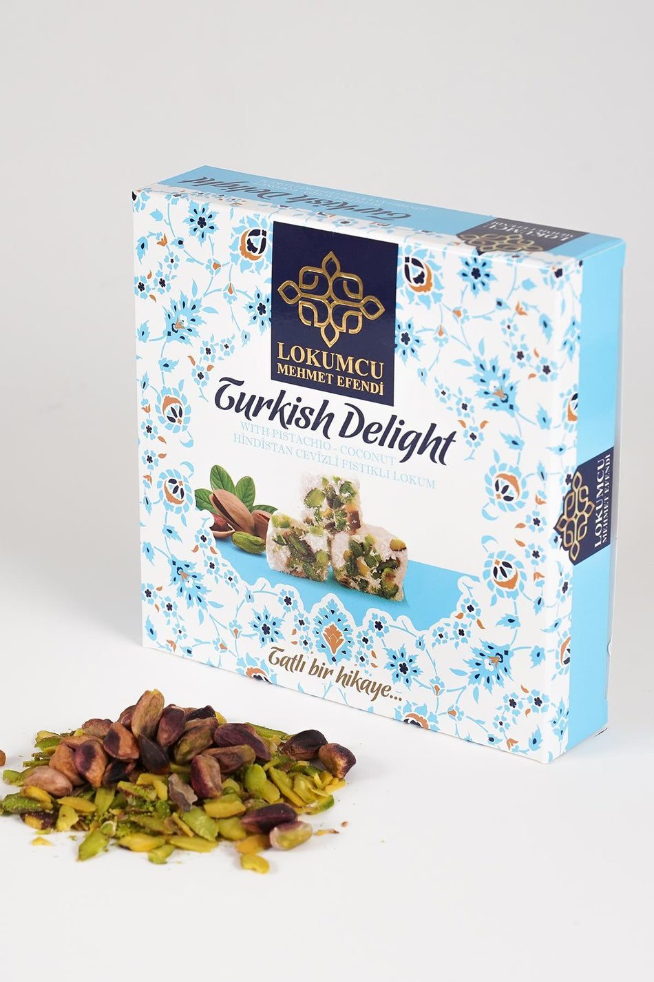 LOKUMCU mehmet efendi tatli bir hikaye 200 g hc Pistachio Turkish Delight 200 g - MALLTURK