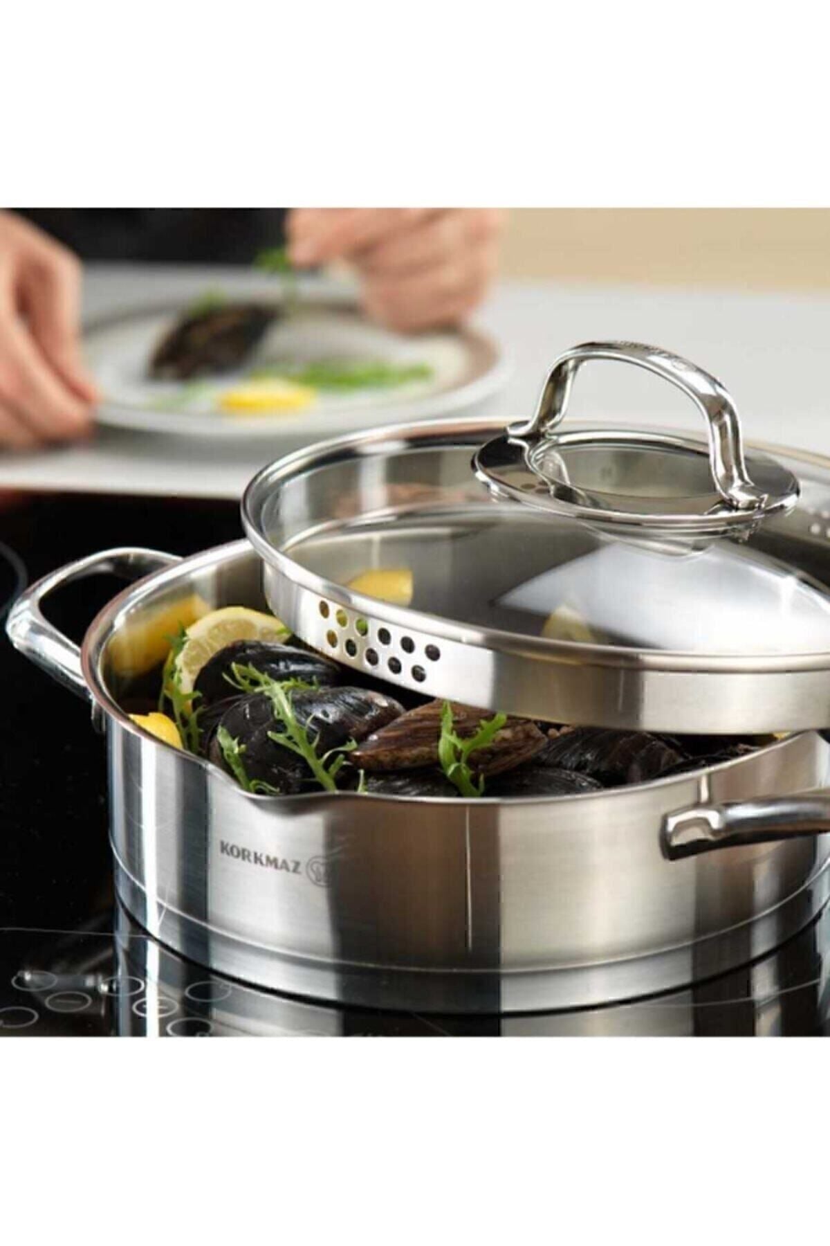 KORKMAZ Steama 8 Piece Cookware Set