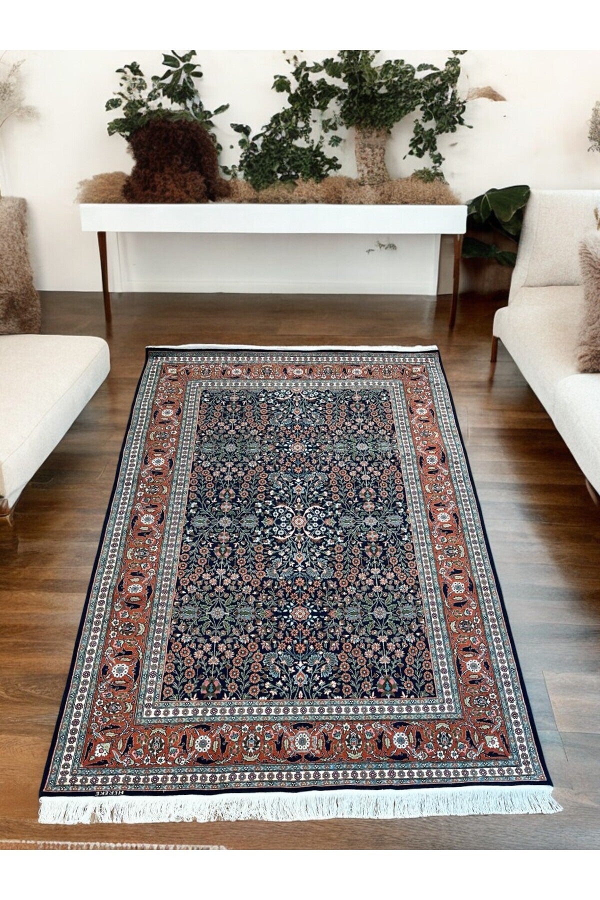 SIRVAN Rug Hand-Woven Hereke Rug - 163x256 - MALLTURK