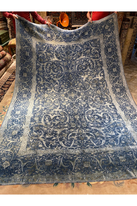 RD RAMAZAN DAG Hand Rug Art Hand-Woven Fine Rug Silk Weave Tughra Kumkapi Pattern 3.13x2.20 - MALLTURK