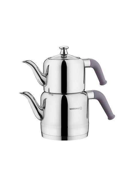 KORKMAZ Riva Beige Teapot Set 1.9 lt A189-02 - MALLTURK