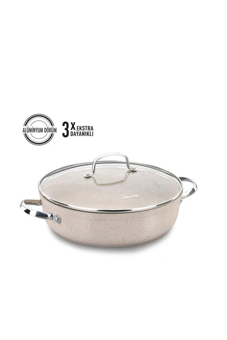KORKMAZ Granita Shallow Pot
