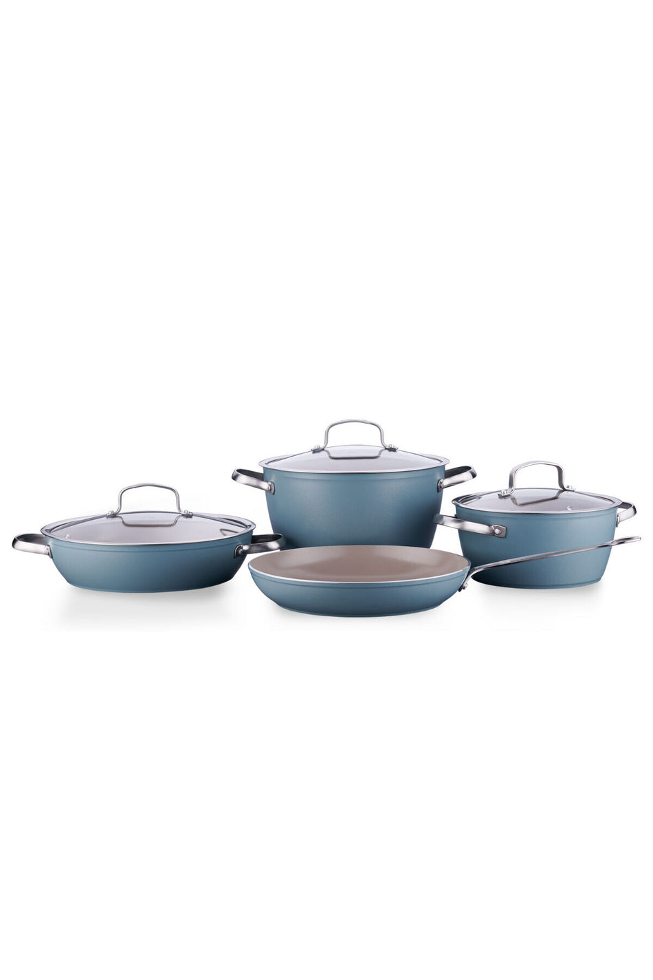KORKMAZ Nea Sera 7 Piece Minta Cookware Set