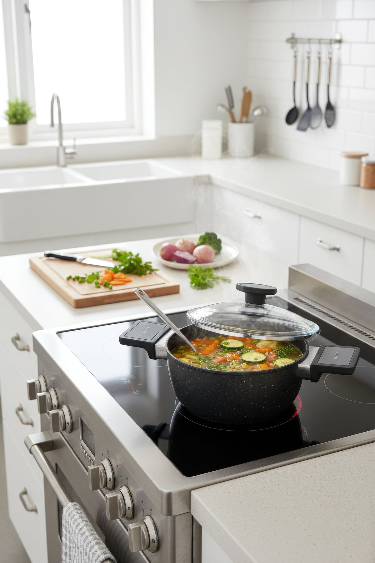 Aryildiz Vortex Galaxy 7 Piece Cookware Set