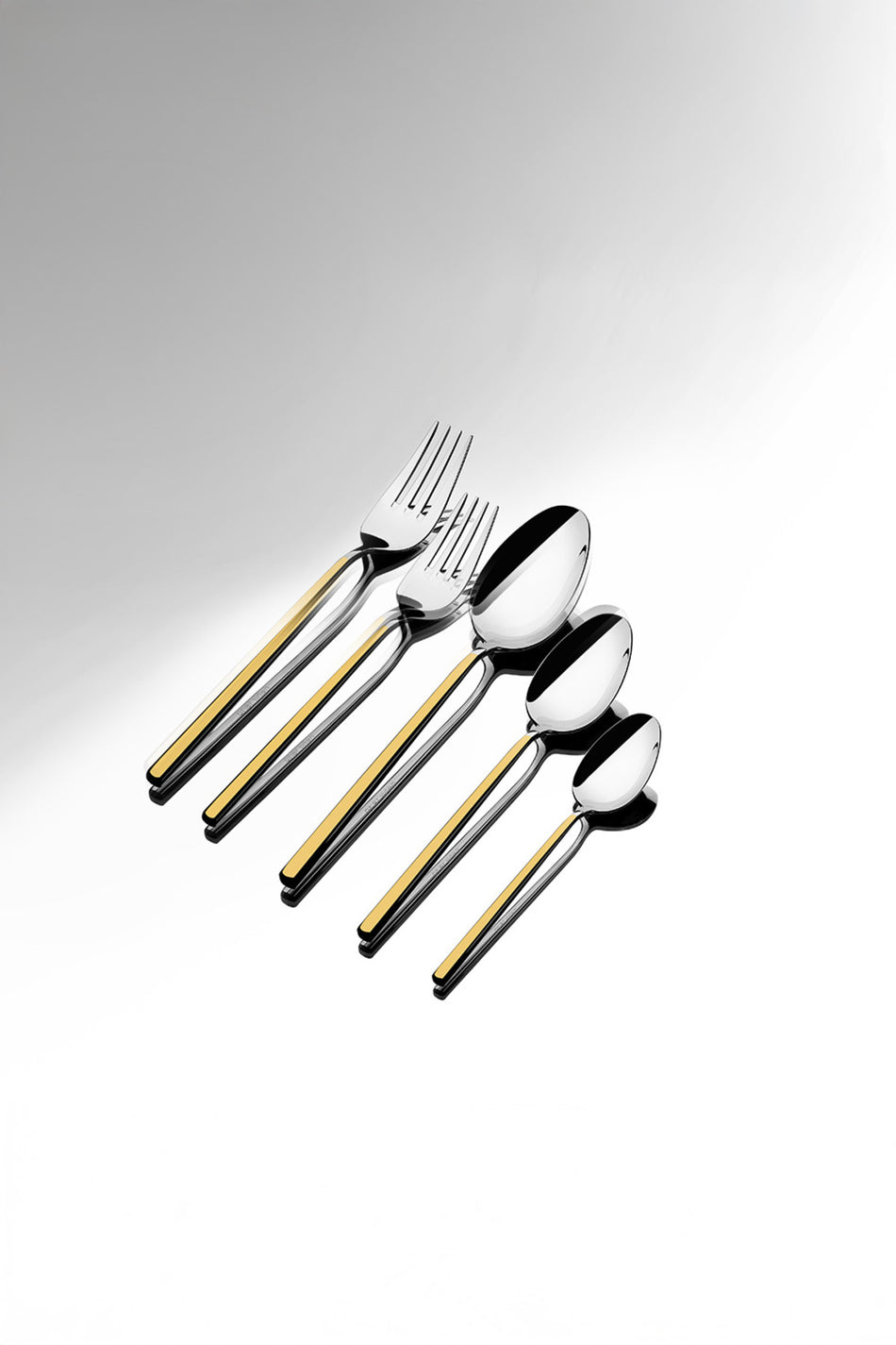 Nehir gloria altin Plain 6 Place Setting 36 Piece Boxed Flatware Set - MALLTURK