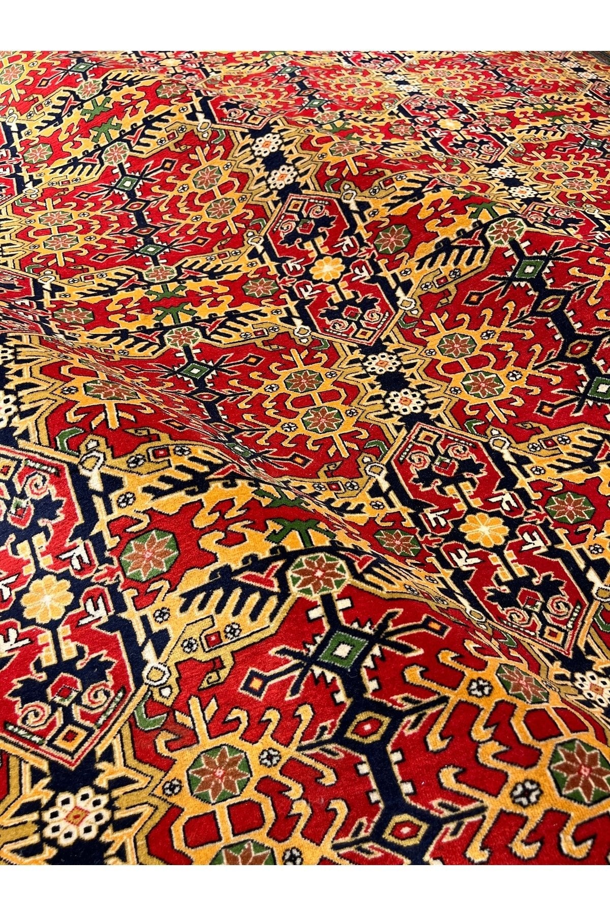 RD RAMAZAN DAG Hand Rug Art Hand-Woven Sumerbank Hereke Rug Sercuklu Design Size 300x200. - MALLTURK