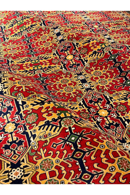 RD RAMAZAN DAG Hand Rug Art Hand-Woven Sumerbank Hereke Rug Sercuklu Design Size 300x200. - MALLTURK