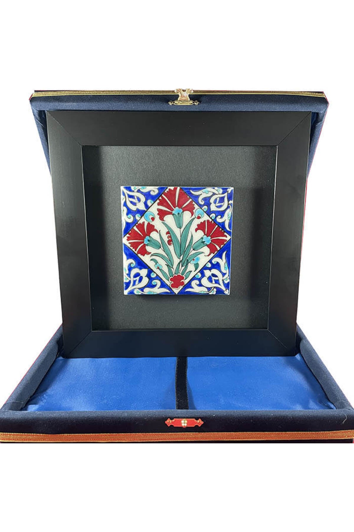 Cini Evi Carnation Cicegi Patterned Tile Plaque - MALLTURK
