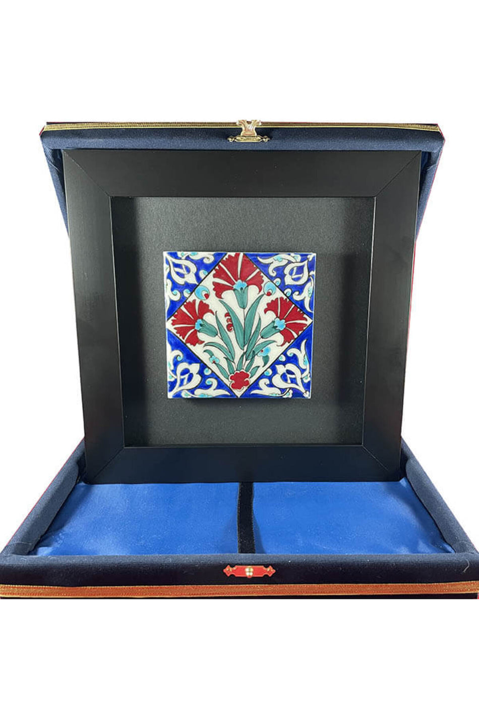 Cini Evi Carnation Cicegi Patterned Tile Plaque - MALLTURK