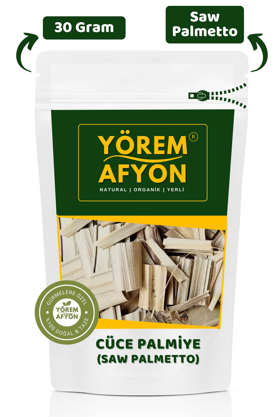 Gulcehre Yorem Afyon Nature's Gift to Men: Saw Palmetto {Serenoa Repens} | 30g - MALLTURK